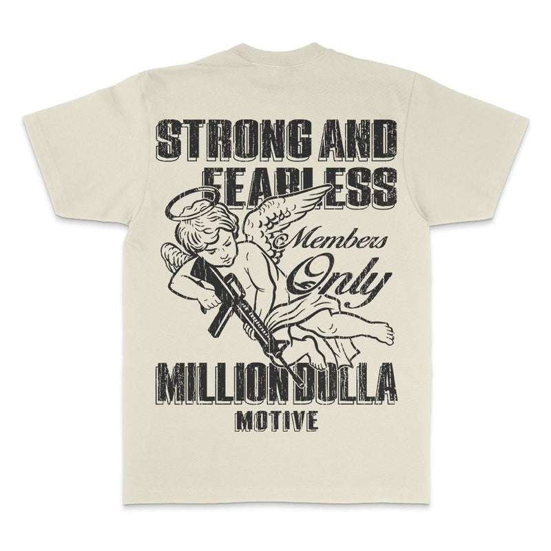 Strong & Fearless - Natural Sail T-Shirt T-Shirt Million Dolla Motive 