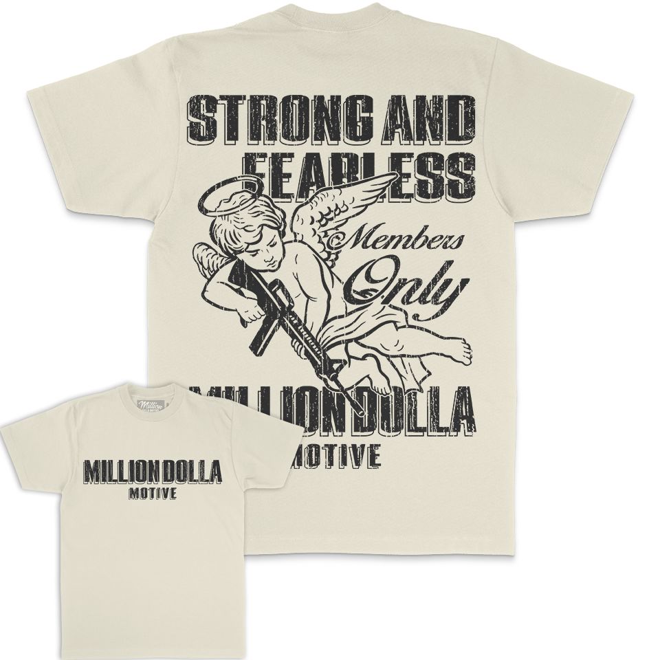 
                  
                    Strong & Fearless - Natural Sail T-Shirt T-Shirt Million Dolla Motive 
                  
                