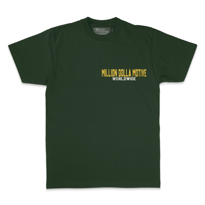Success Pyramid - Dark Green T-Shirt T-Shirt Million Dolla Motive 