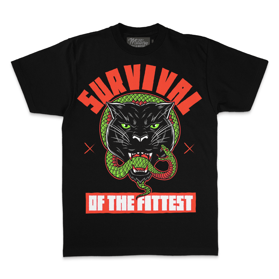 Survival of the Fittest - Black T-Shirt