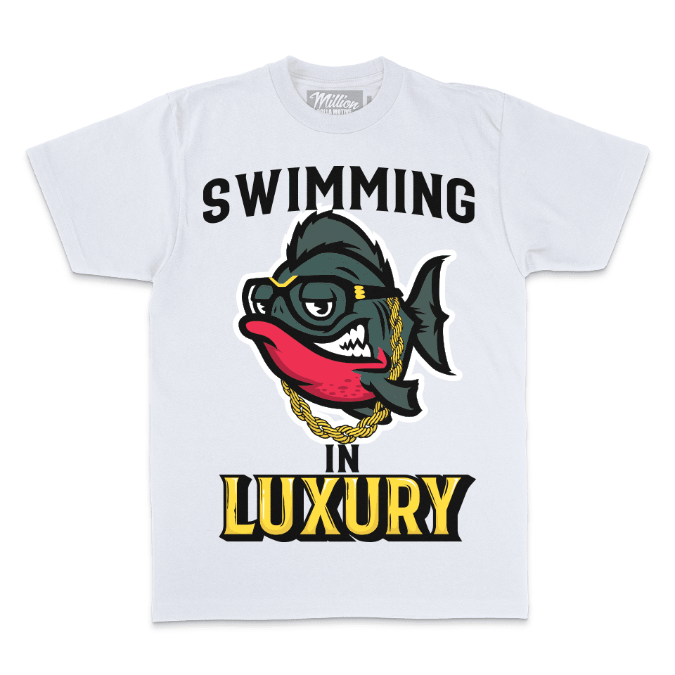 Swimming in Luxury - White T-Shirt