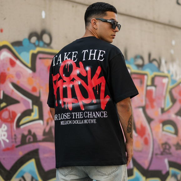 
                  
                    Take the Risk - Black T-Shirt
                  
                