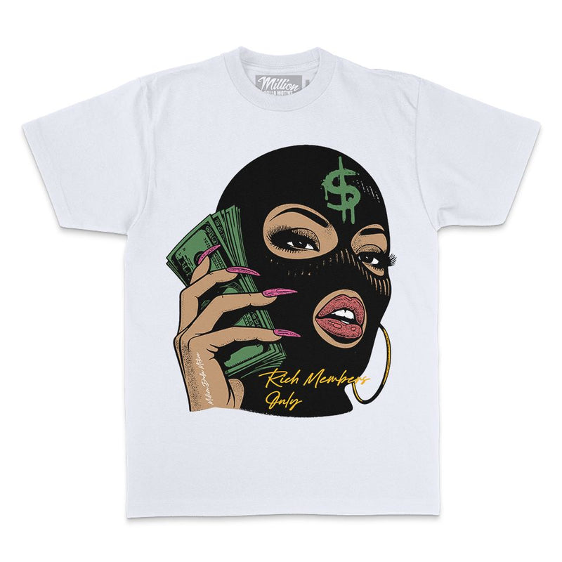 Talk Money Not BS - White T-Shirt T-Shirt Million Dolla Motive 