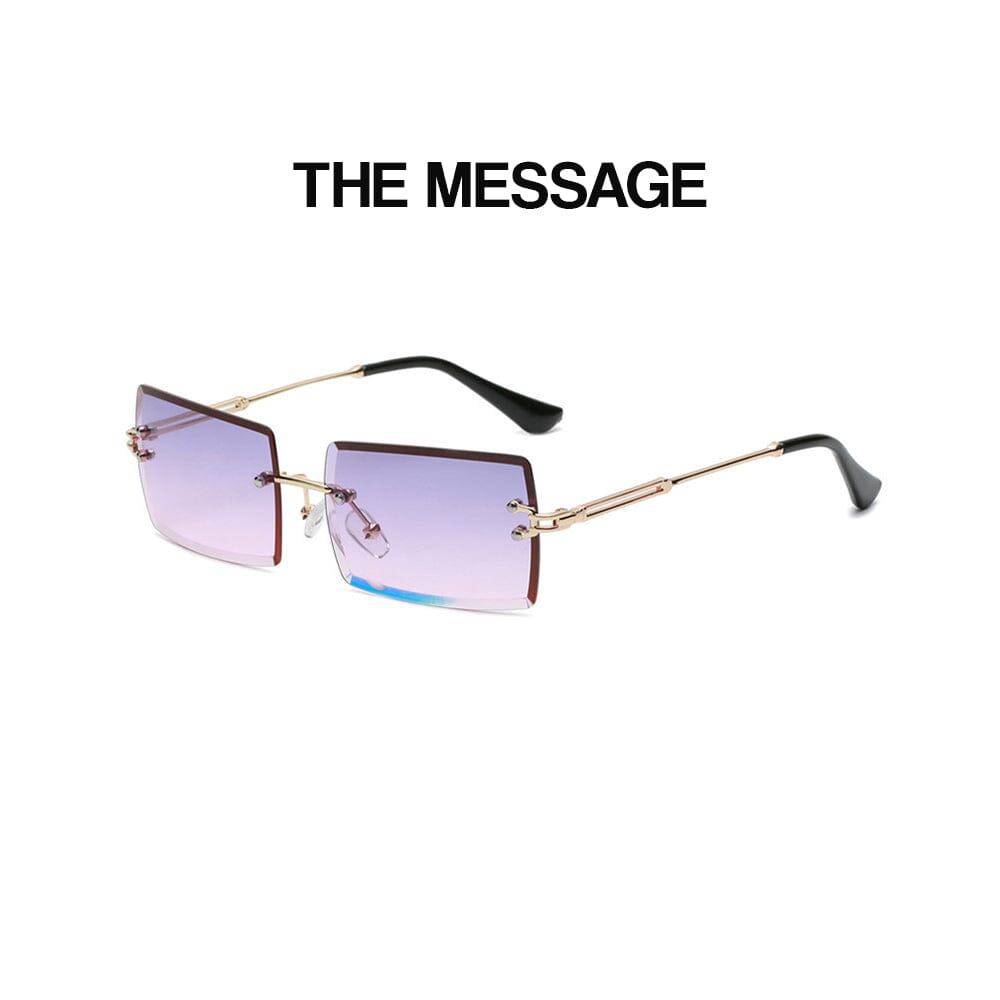 The Message - Gold & Grey Pink Sunglasses