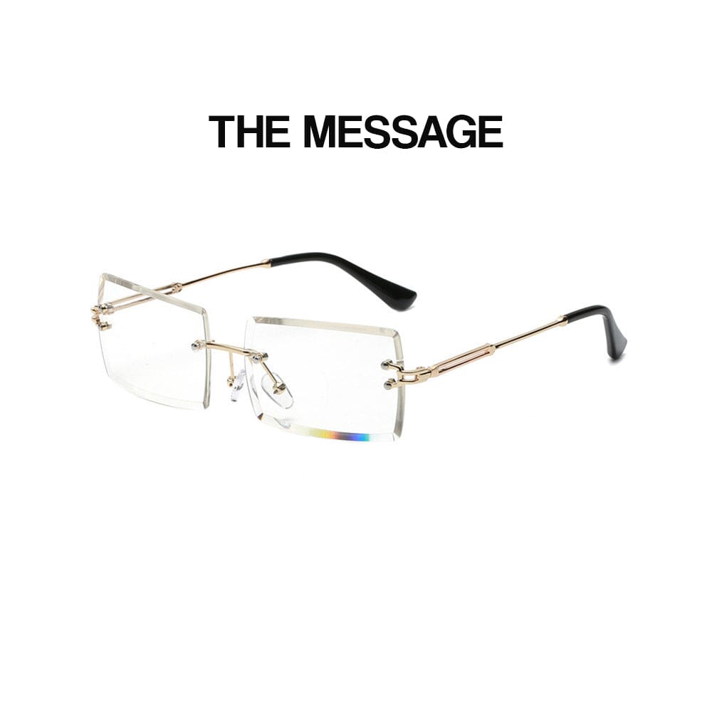 The Message - Gold & Transparent Sunglasses