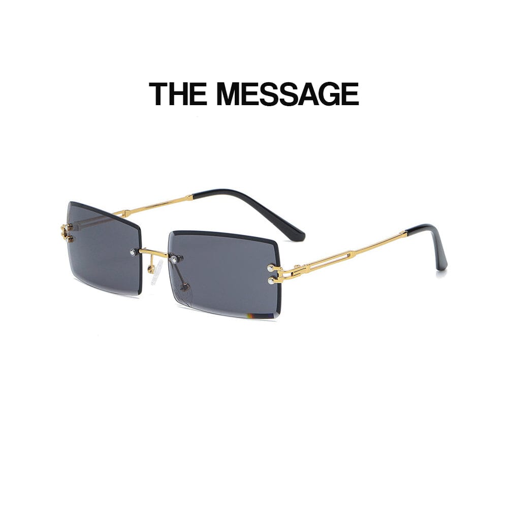 The Message - Gold & Black Sunglasses