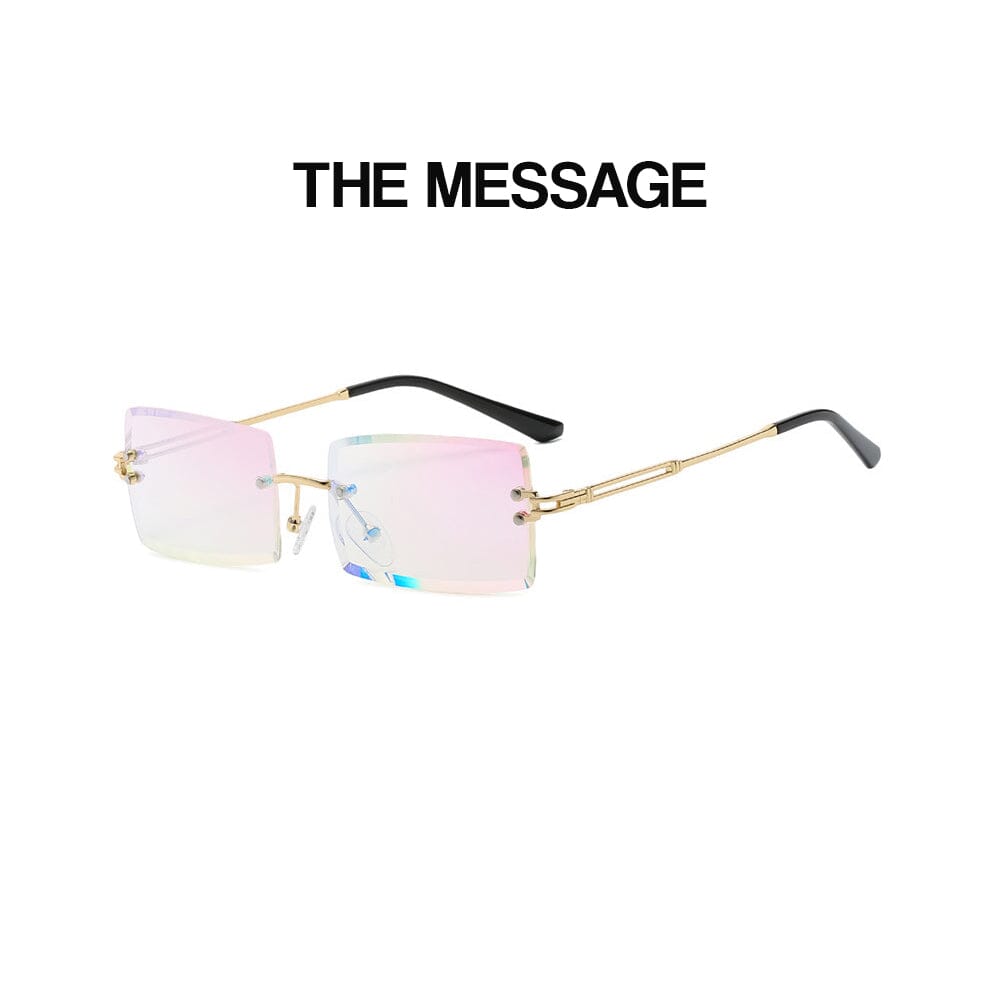 The Message - Gold & Purple Mirror Sunglasses