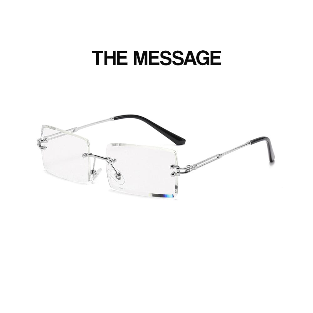 The Message - Silver & Transparent Sunglasses