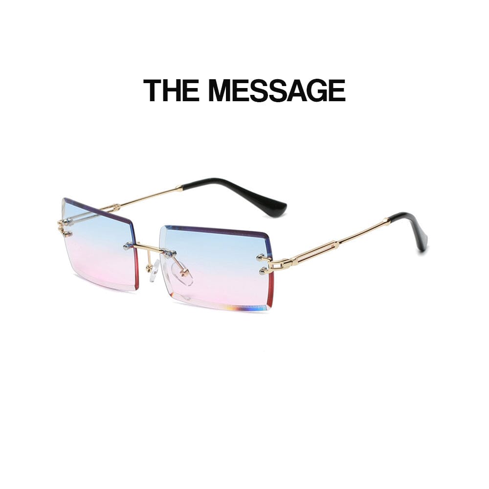 The Message - Gold & Blue Pink Sunglasses