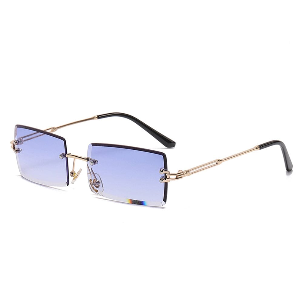 
                  
                    The Message - Gold & Deep Blue Sunglasses
                  
                