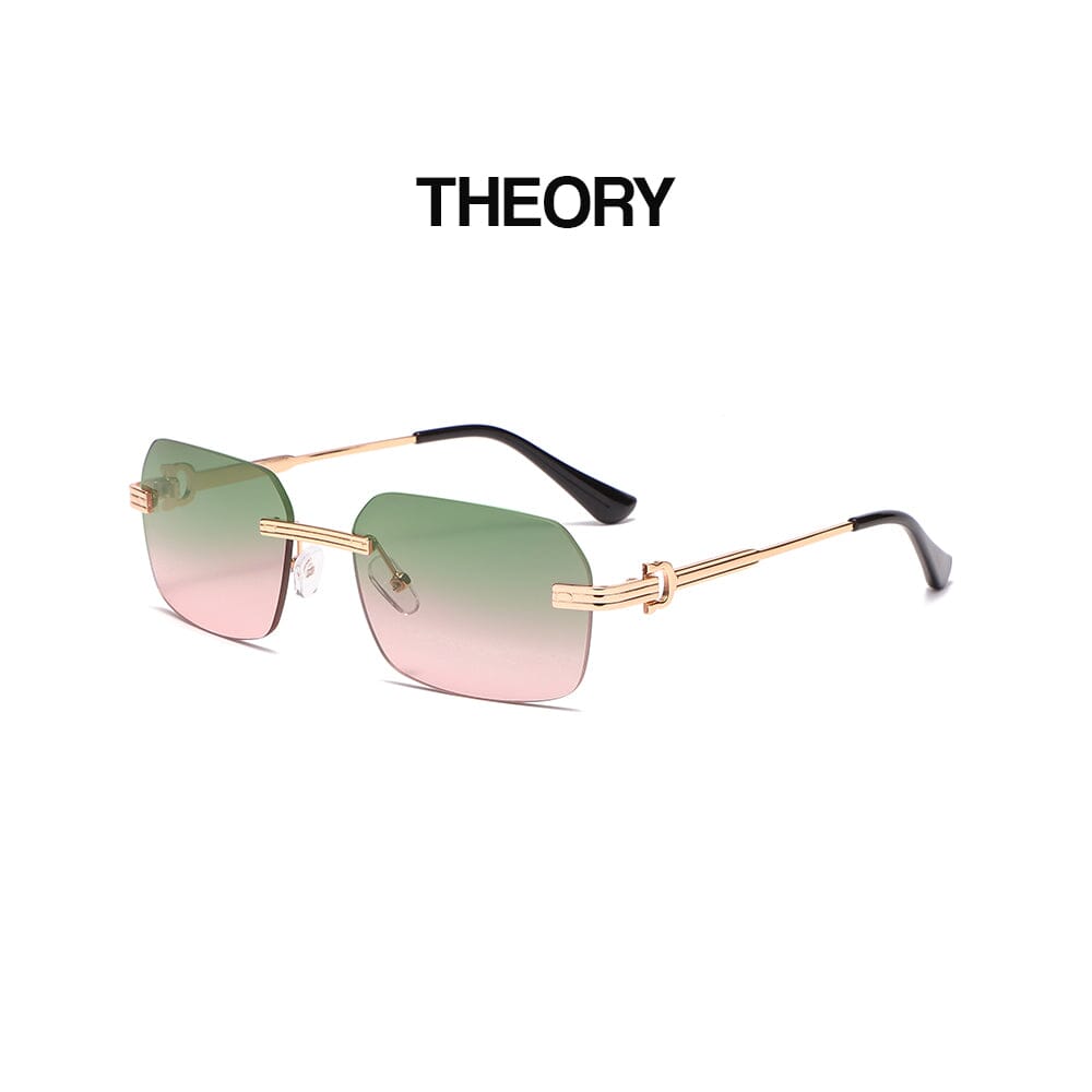 Theory I - Gold & Green Pink Sunglasses