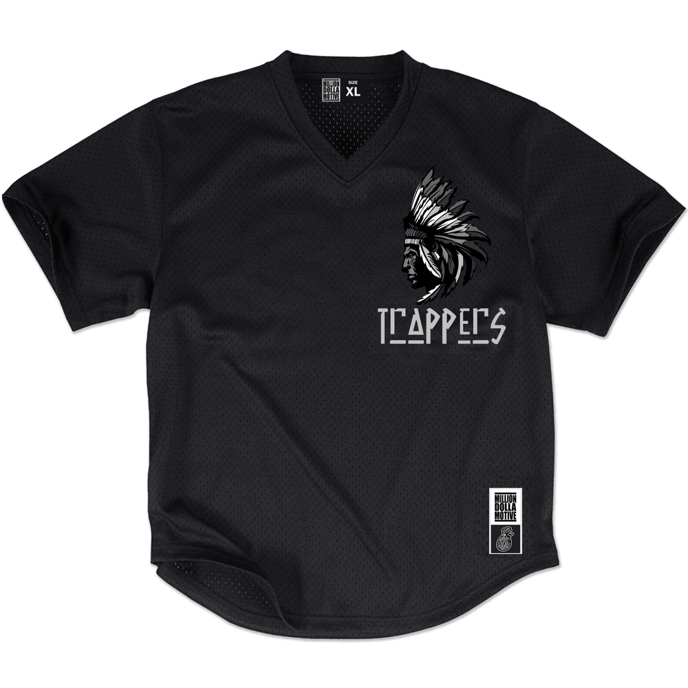 Trappers - Grey on Black Jersey