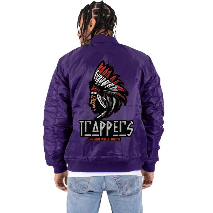 
                  
                    Trappers - Purple Bomber Jacket
                  
                