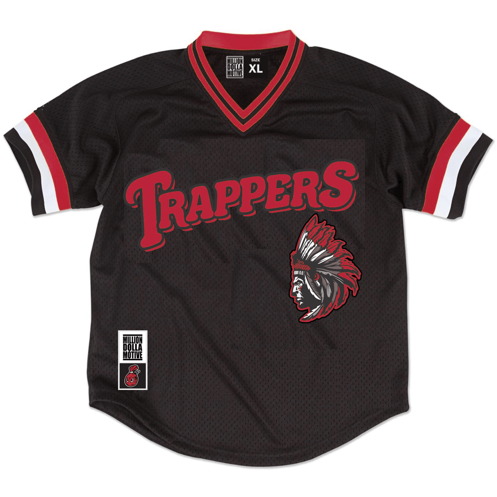 Trappers - Red on Black Jersey