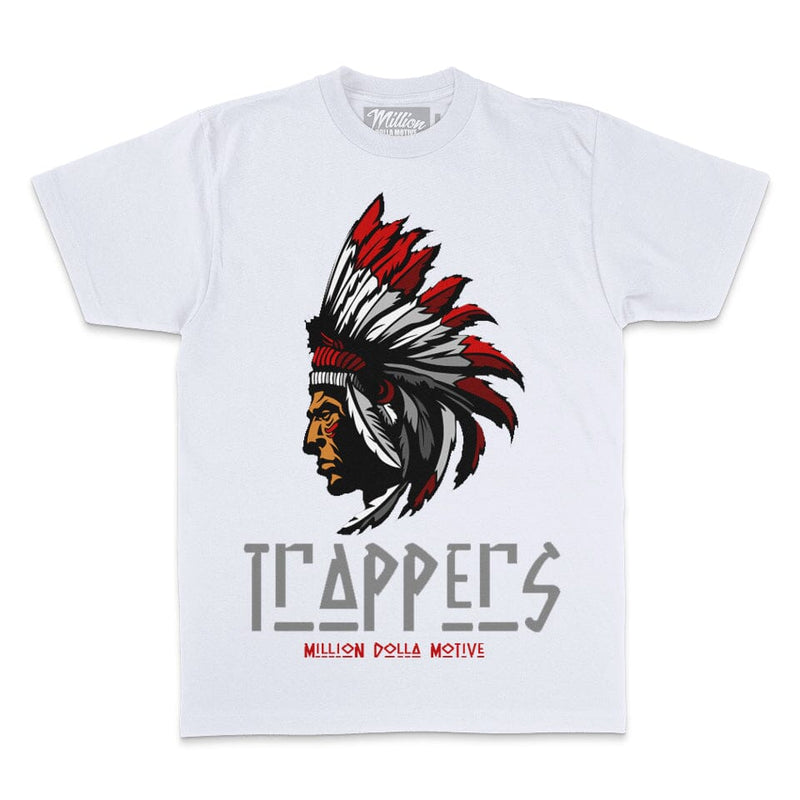 Trappers - Red on White T-Shirt T-Shirt Million Dolla Motive 