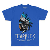 Trappers - Blue on Royal Blue T-Shirt