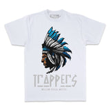 Trappers - Blue on White T-Shirt