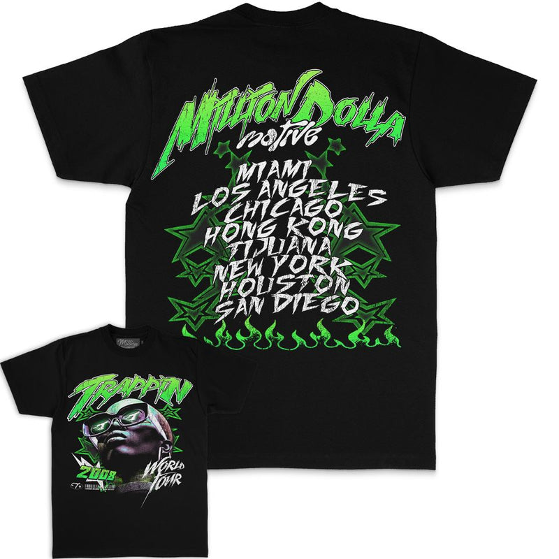 Trappin World Tour - Black T-Shirt