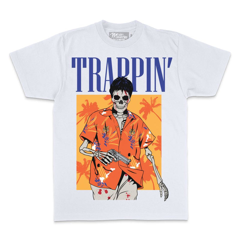 Trappin Skullface - White T-Shirt