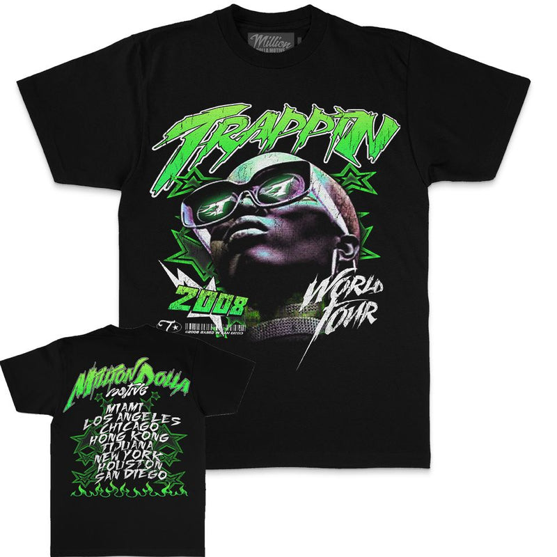 Trappin World Tour - Black T-Shirt