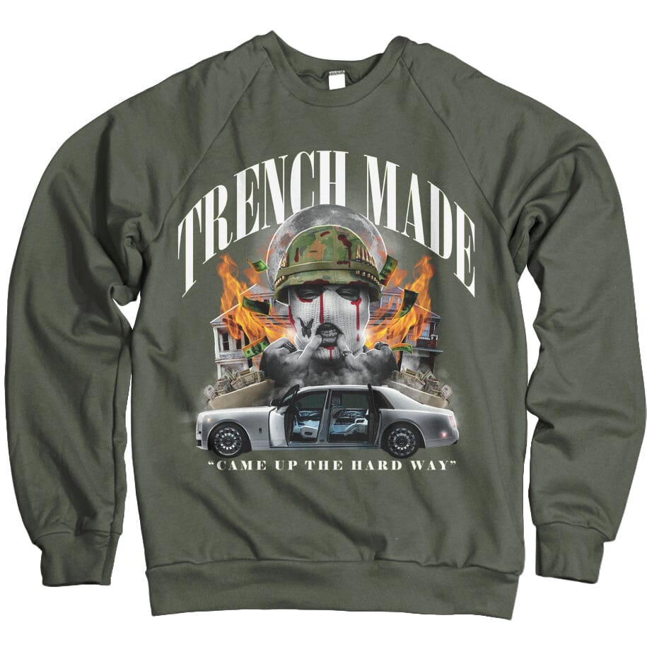 Trench Made Soldier - Olive Crewneck Sweatshirt