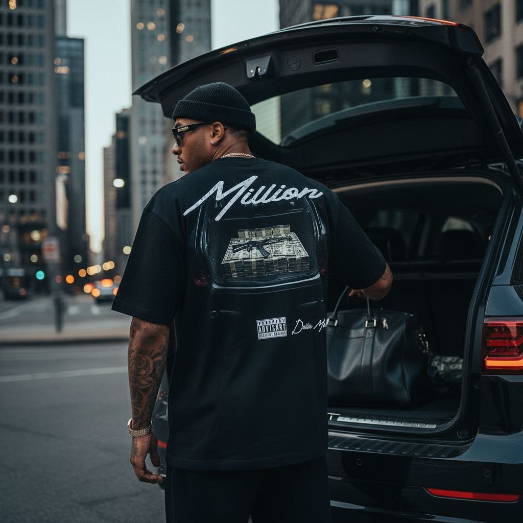 
                  
                    Trunk Money - Black T-Shirt T-Shirt Million Dolla Motive 
                  
                