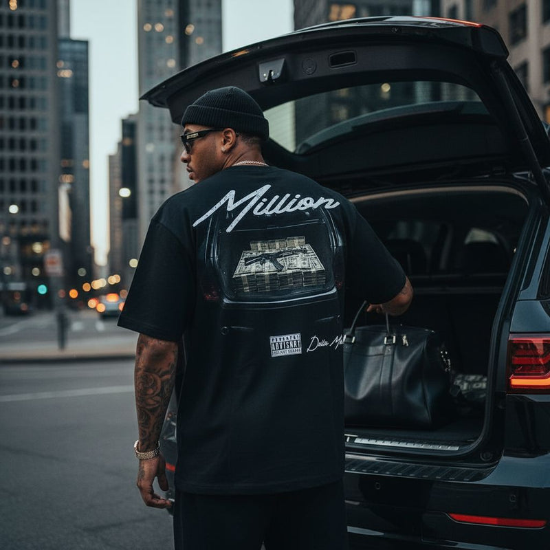 Trunk Money - Black T-Shirt T-Shirt Million Dolla Motive 