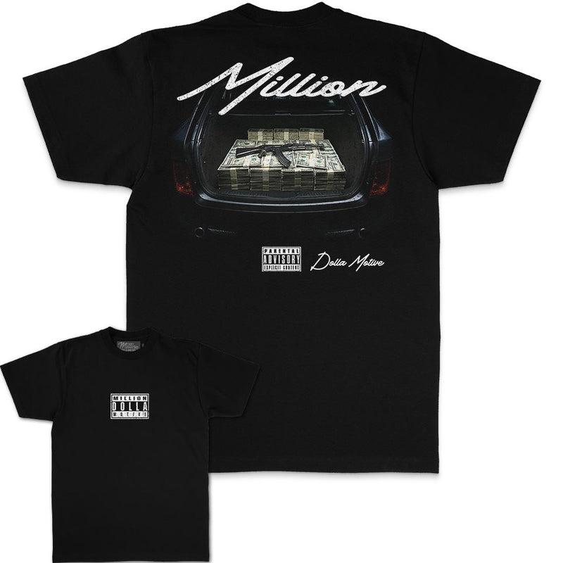 Trunk Money - Black T-Shirt T-Shirt Million Dolla Motive 