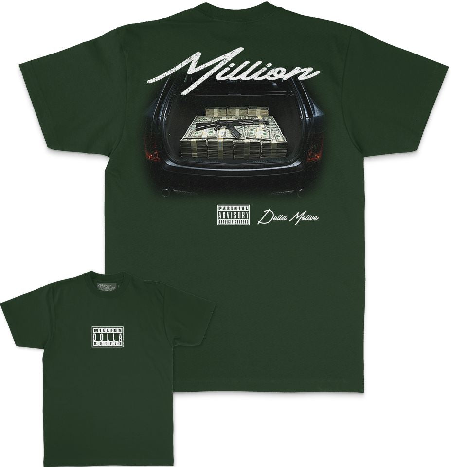 
                  
                    Trunk Money - Dark Green T-Shirt T-Shirt Million Dolla Motive 
                  
                