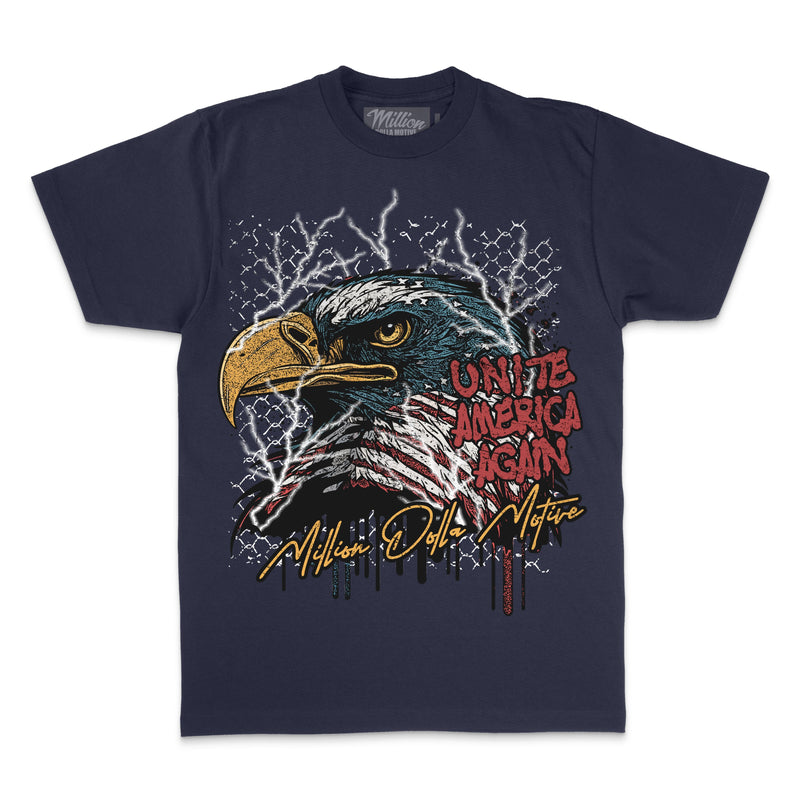 Unite America Again - Navy T-Shirt T-Shirt Million Dolla Motive 