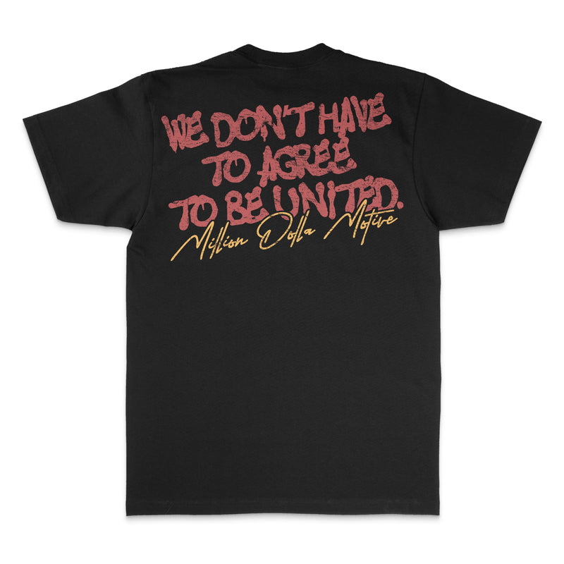 Unite America Again - Black T-Shirt T-Shirt Million Dolla Motive 