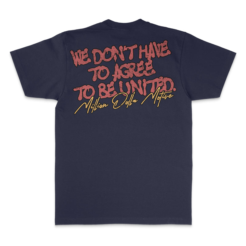 Unite America Again - Navy T-Shirt T-Shirt Million Dolla Motive 