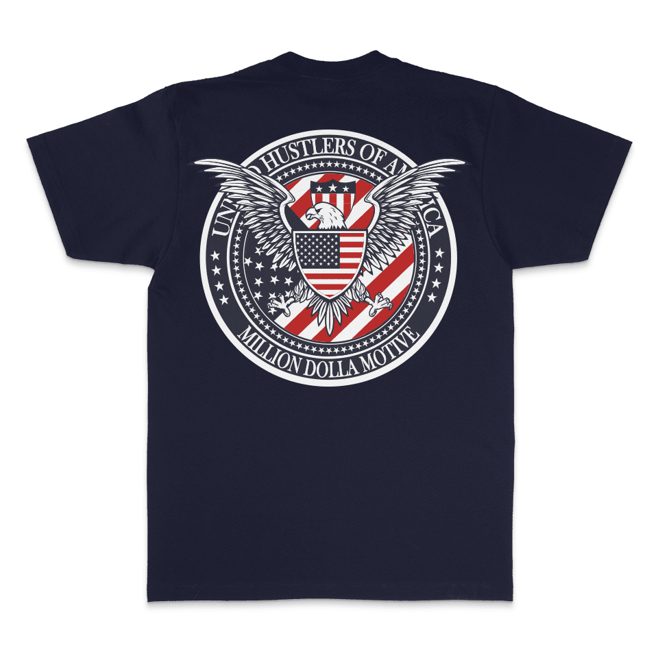 
                  
                    United Hustlers of America - Navy T-Shirt
                  
                