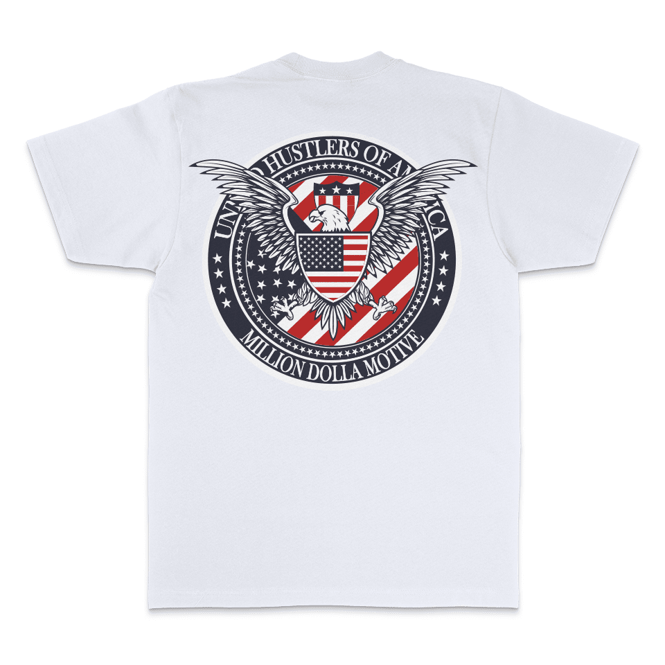 
                  
                    United Hustlers of America - White T-Shirt
                  
                