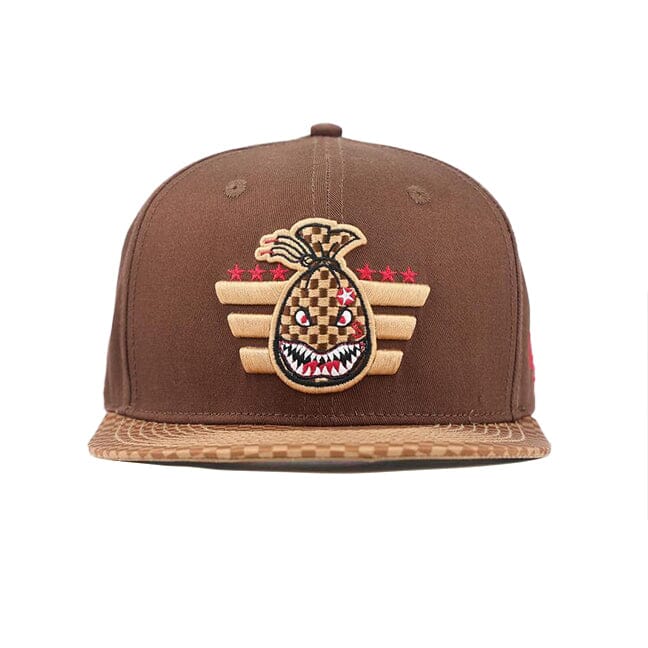 WWII Money Bag - Brown Snapback Cap