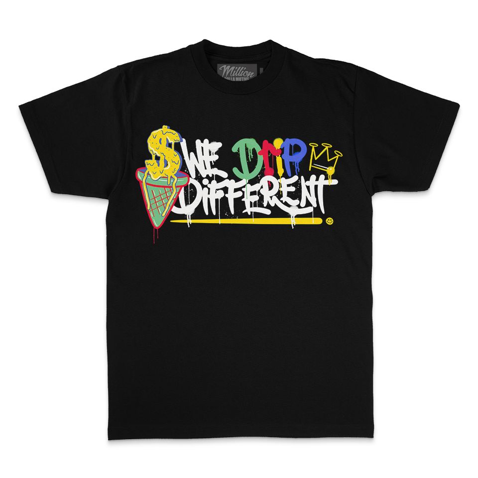 We Drip Different - Black T-Shirt T-Shirt Million Dolla Motive 