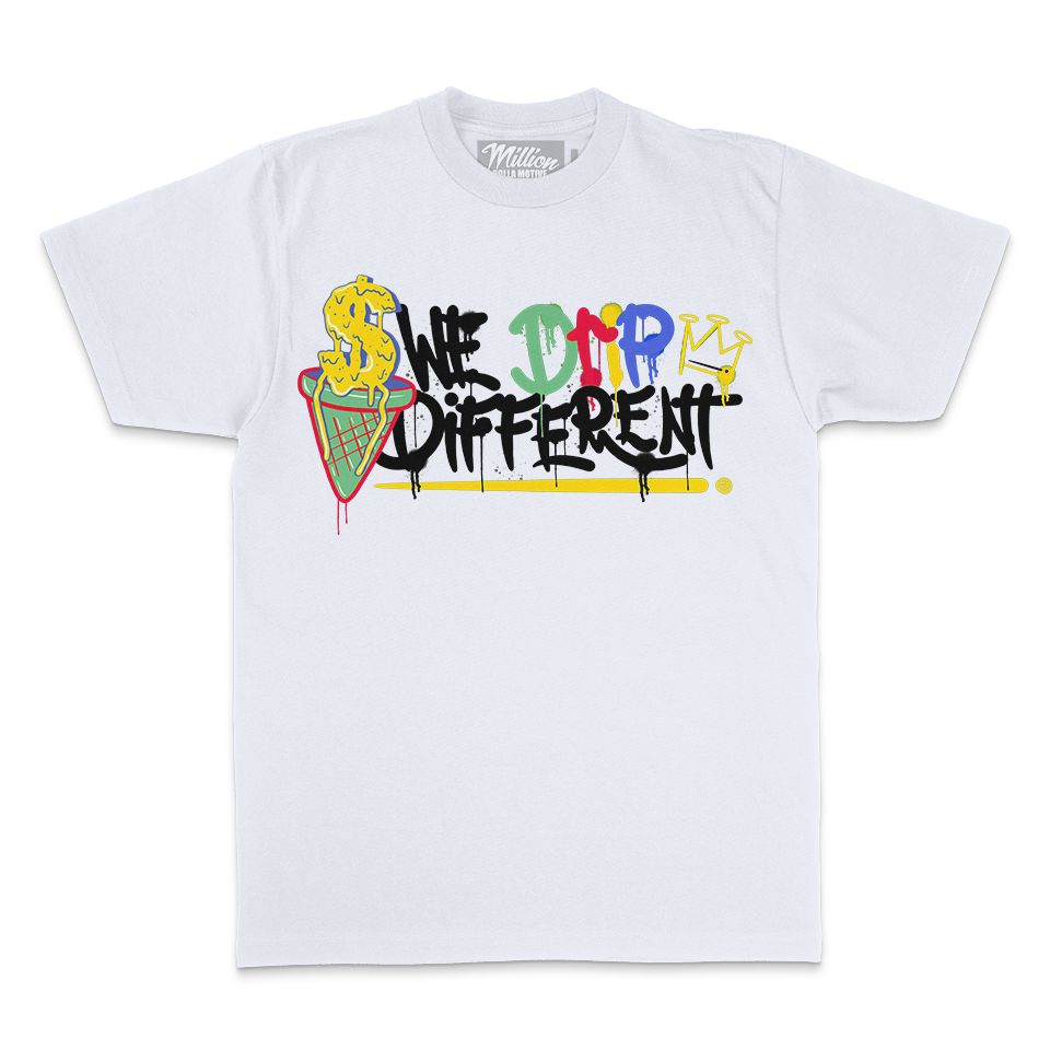 We Drip Different - White T-Shirt T-Shirt Million Dolla Motive 