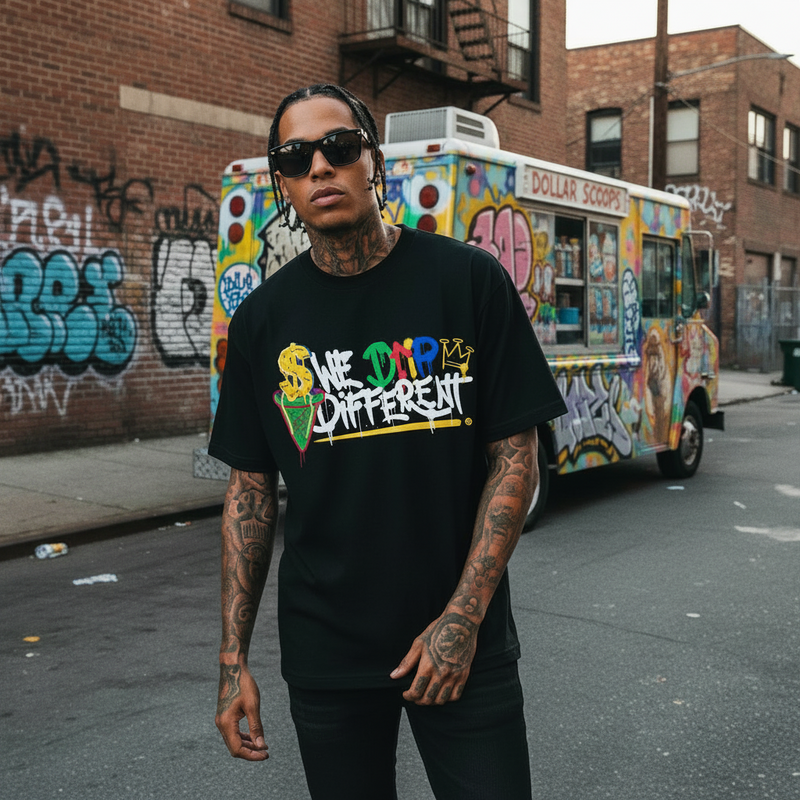 We Drip Different - Black T-Shirt