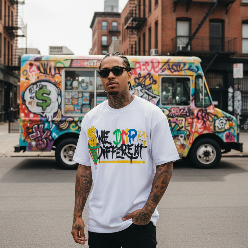 We Drip Different - White T-Shirt