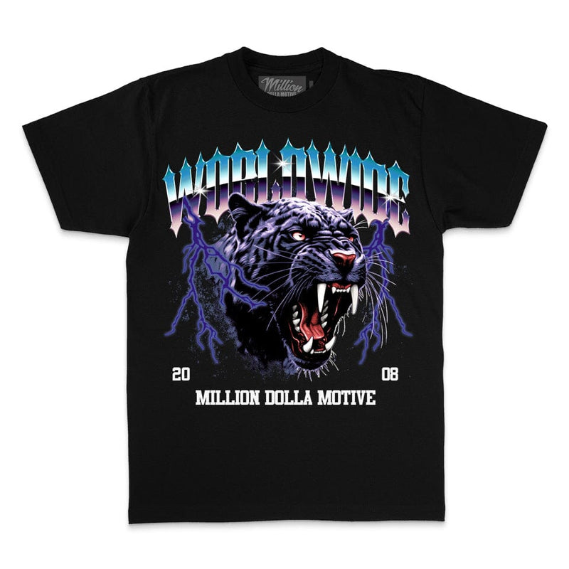 Worldwide Tiger - Black T-Shirt T-Shirt Million Dolla Motive 
