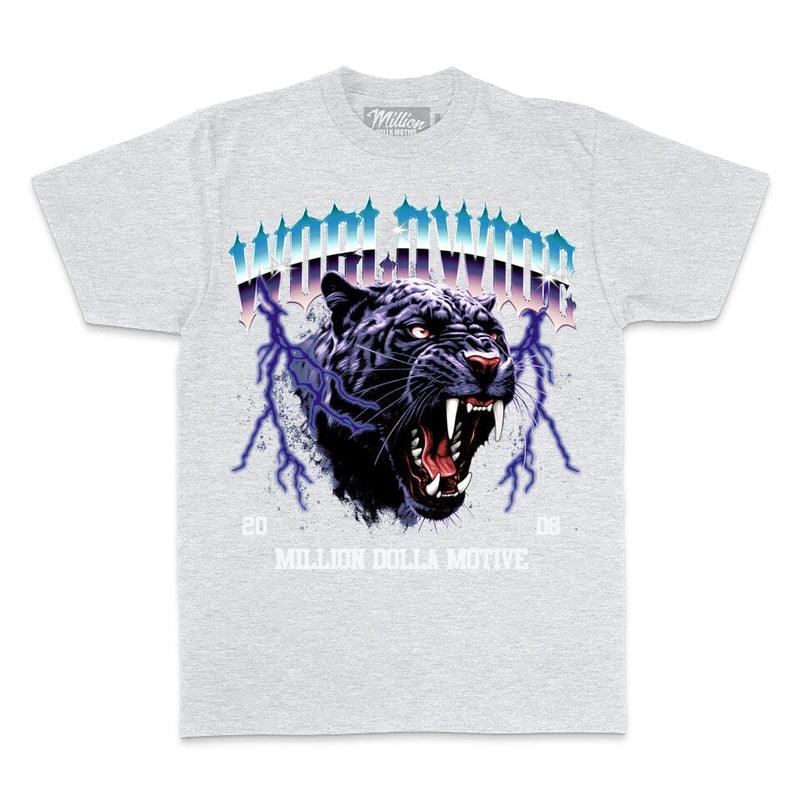Worldwide Tiger - Heather Grey T-Shirt T-Shirt Million Dolla Motive 