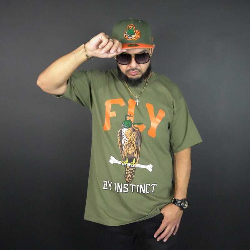 Fly By Instinct - Olive T-Shirt T-Shirt Million Dolla Motive 