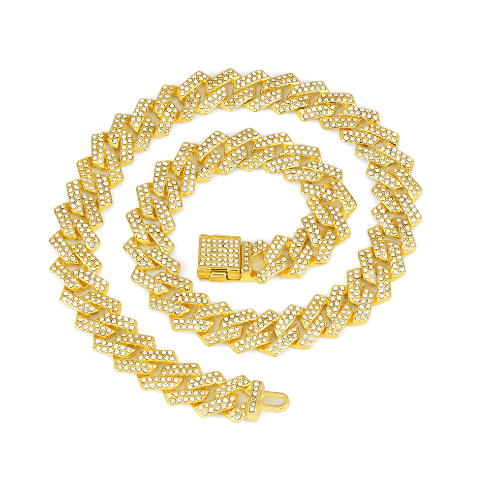 Prong Cuban Link with Buckle Clasp - JNK-010