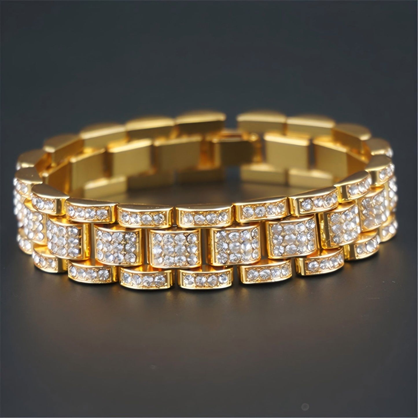 
                  
                    Pave Link Bracelet - JBR-007
                  
                