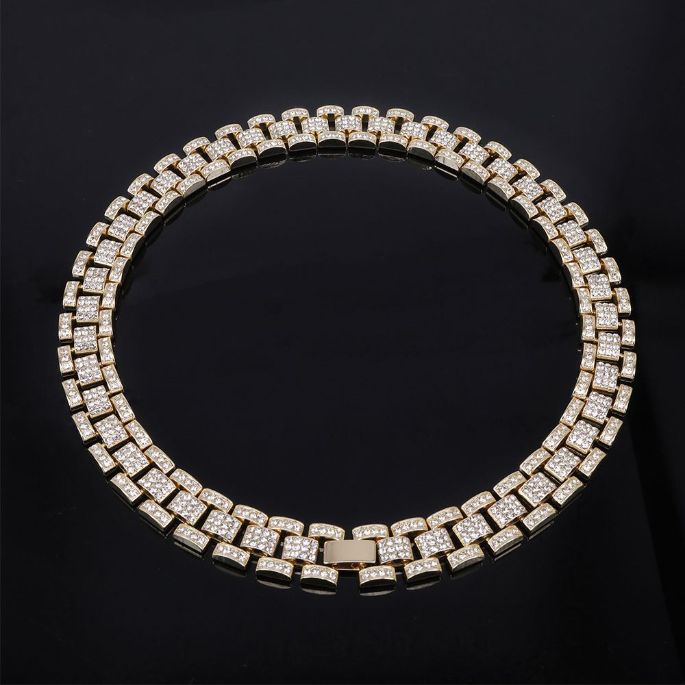 
                  
                    Pave Link Necklace - JNK-020
                  
                
