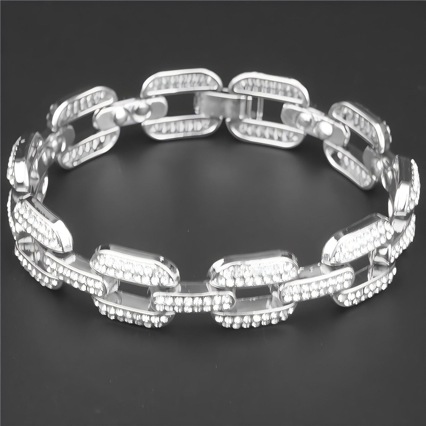 
                  
                    Box Link Bracelet - JBR-003
                  
                