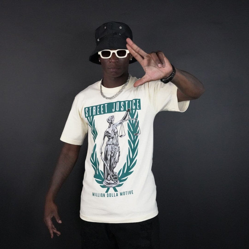 Street Justice - Natural Sail T-Shirt T-Shirt Million Dolla Motive 