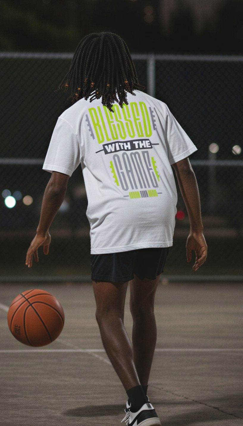 
                  
                    Blessed With The Game - White T-Shirt
                  
                