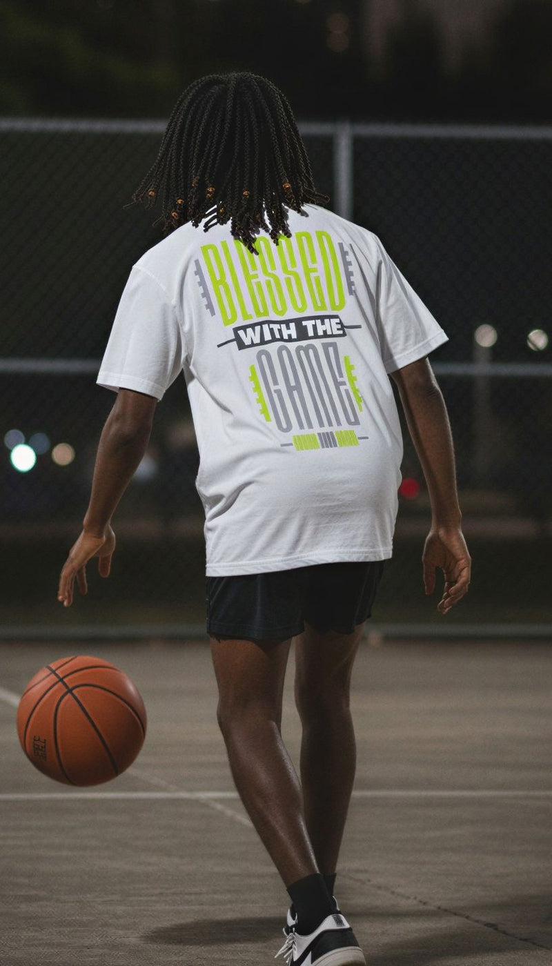 Blessed With The Game - White T-Shirt