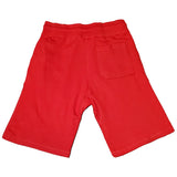 Red Cotton Premium Logo Shorts